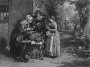 The First Day of Oysters, 1863 by William Greatbach