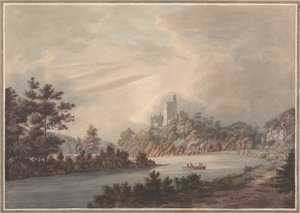 Landscape, Castle by a River