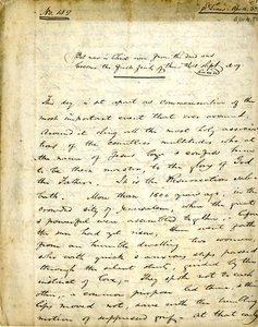 Manuscript of Sermon No. 159 by William Greenleaf Eliot, April 15, 1838