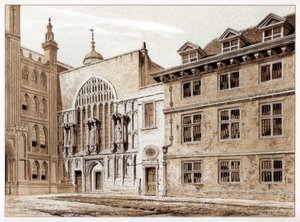 West front of Guildhall Chapel, City of London, 1886 by William Griggs