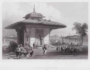Fountain at Scutari (engraving) by William H. Bartlett