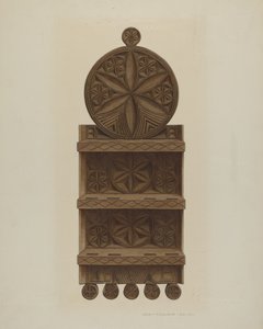 Pa. German Spoon Rack by William H Edwards