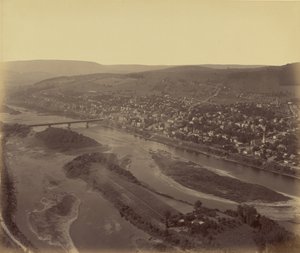 Aerial View of a Town by William H. Rau