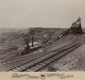Knickerbocker Colliery near Shenandoah, Lehigh Valley Railroad
