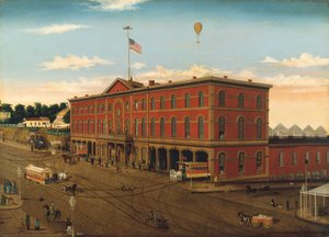 The Third Avenue Railroad Depot, ca. 1859-60 by William H Schenck