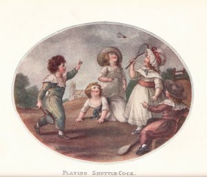 Playing Shuttle-Cock, 1906