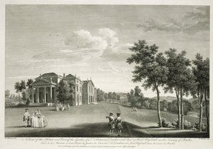 View of the House and Part of the Garden at West Wycombe, Buckinghamshire