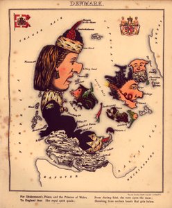 Geographical Fun - Humorous Outlines of Various Countries by William Harvey