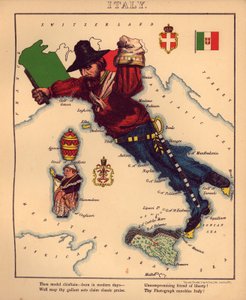 Geographical Fun - Humorous Outlines of Various Countries by William Harvey