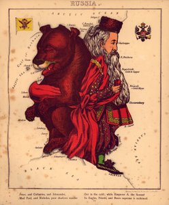Geographical Fun - Humorous Outlines of Various Countries by William Harvey