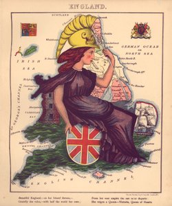 Geographical Fun - Humorous Outlines of Various Countries by William Harvey
