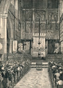 Interior of St. Albans Church, Holborn by William Hatherell
