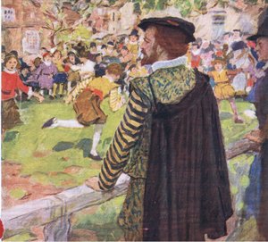 Shakespeare Watching Children Play near Temple Bar, from My Magazine