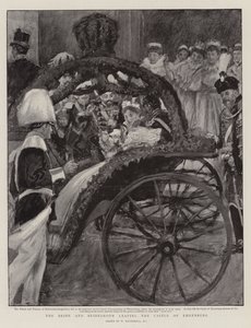 The Bride and Bridegroom Leaving the Castle of Ehrenburg by William Hatherell