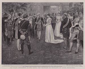 The Peace Conference at the Hague, the Reception of Delegates by Queen Wilhelmina