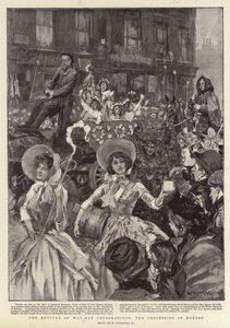 The Revival of May-Day Celebrations, the Procession in Hoxton by William Hatherell
