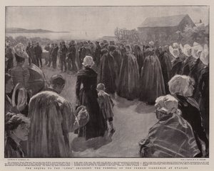 The Sequel to the Leda Incident, the Funeral of the French Fisherman at Etaples by William Hatherell