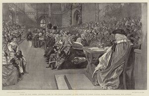 Tried by his Peers, General View of the Royal Gallery at the House of Lords during Earl Russell