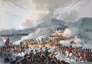 Battle of the Bidassoa, 9th October, 1813 (engraved by Daniel Havell)