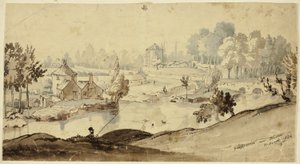Glasnevin Near Dublin (recto); Sketch of Man
