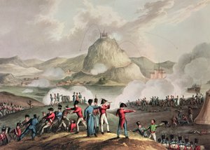 Siege of San Sebastian, July 1813, engraved by Thomas Sutherland