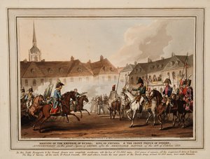 The Meeting of the Emperors of Russia and Austria, King of Prussia and Crown Prince of Sweden in Leipzig by William Heath