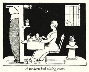 A Modern Bed-Sitting-Room by William Heath Robinson
