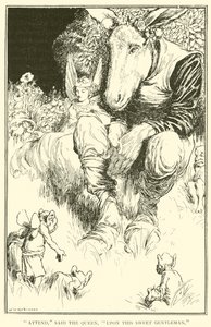 Attend, said the Queen, Upon this sweet gentleman by William Heath Robinson