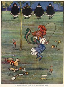 Charles Cared Not a Fig, So His Pleasures Had Fling by William Heath Robinson