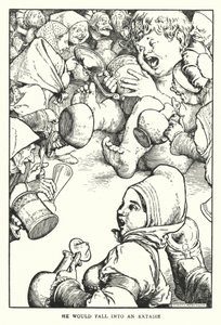 He would fall into an ecstasy by William Heath Robinson