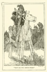 Illustration for Don Quixote by William Heath Robinson