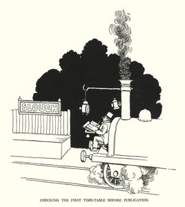 Illustration for Railway Ribaldry by W Heath Robinson by William Heath Robinson