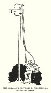 Illustration for Railway Ribaldry by W Heath Robinson by William Heath Robinson