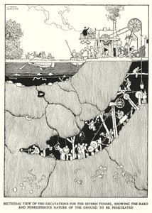 Illustration for Railway Ribaldry by W Heath Robinson by William Heath Robinson