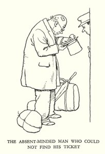 Illustration for Railway Ribaldry by W Heath Robinson by William Heath Robinson