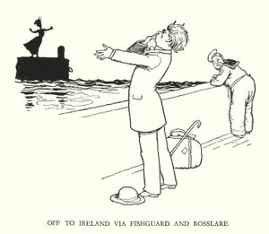 Illustration for Railway Ribaldry by W Heath Robinson by William Heath Robinson