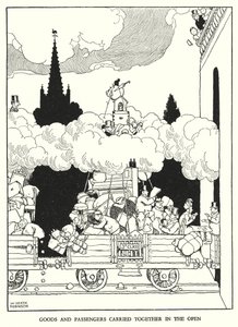 Illustration for Railway Ribaldry by William Heath Robinson