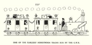 Illustration for Railway Ribaldry by W Heath Robinson by William Heath Robinson