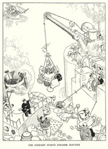 Illustration for Railway Ribaldry by W Heath Robinson by William Heath Robinson