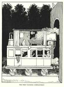 Illustration for Railway Ribaldry by W Heath Robinson by William Heath Robinson