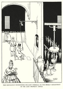 Illustration for Railway Ribaldry by W Heath Robinson by William Heath Robinson