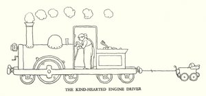 Illustration for Railway Ribaldry by W Heath Robinson by William Heath Robinson