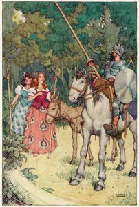 Illustration for The Adventures of Don Quixote by William Heath Robinson