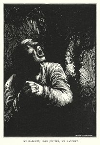 My hatchet, Lord Jupiter, my hatchet by William Heath Robinson