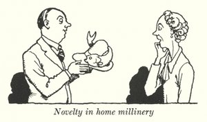 Novelty in Home Millinery by William Heath Robinson