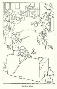 Parlour Golf by William Heath Robinson