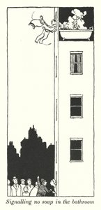 Signalling No Soap in the Bathroom by William Heath Robinson