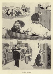 Stolen Kisses by William Heath Robinson