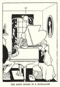 The Baby Grand in a Bungalow by William Heath Robinson