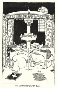 The Community Bed De Luxe by William Heath Robinson